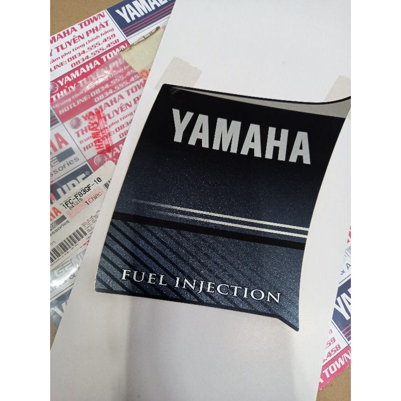 Tem xe đen 1121 SIRIUS FI chính hãng yamaha 1FCF83GF1000