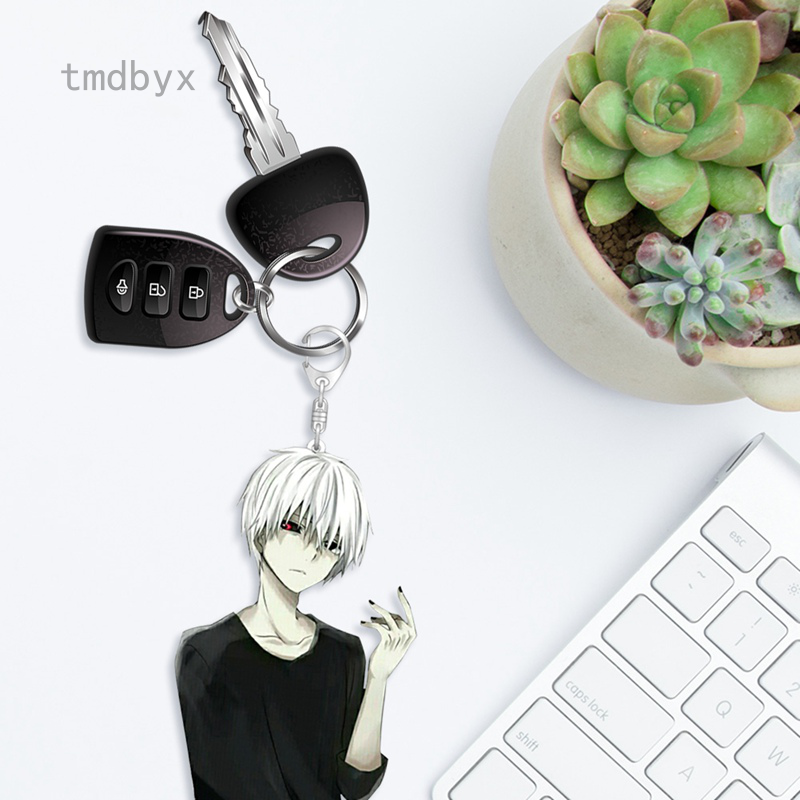 Tmdbyx Móc khóa trang trí hình nhân vật trong Tokyo Ghoul bằng silicone