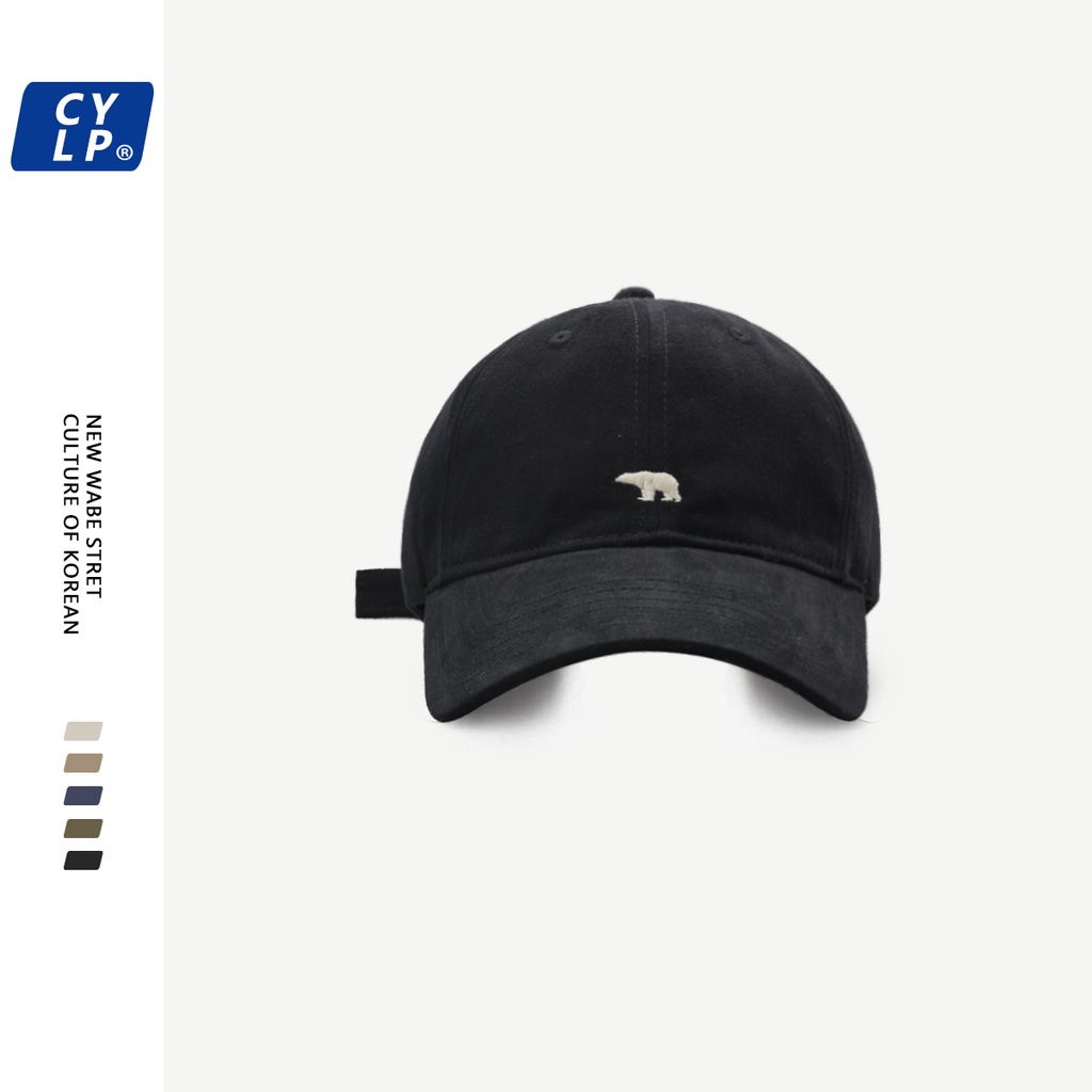 Nón Lưỡi Trai Cotton Thêu Họa Tiết Hoạt Hình Đơn Giản Theo Phong Cách Hàn Quốc Dành Cho Cả Nam Và Nữ