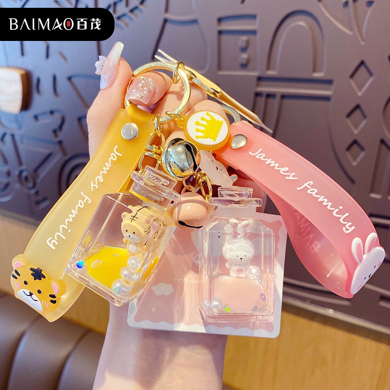 Móc Khóa Hình Bình Điều Ước Dầu james family Dễ Thương Phụ Kiện Túi Xách Thời Trang Bạn Gái