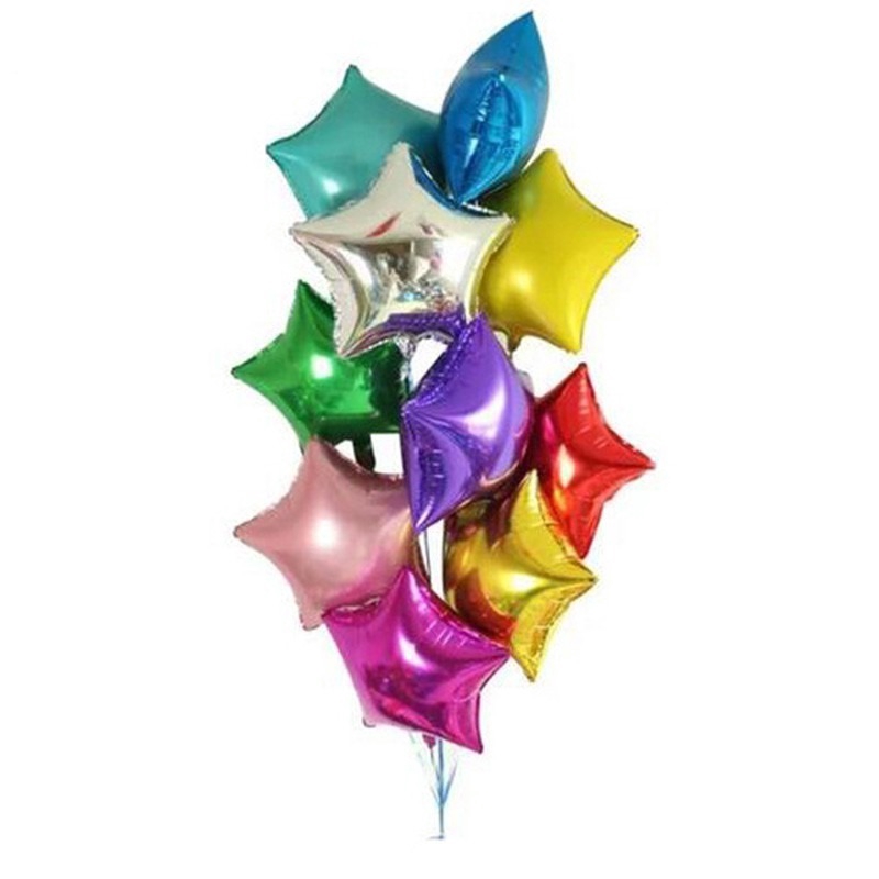 1 Bong Bóng Lõi Nhôm Hình Ngôi Sao Kích Thước 18 Inch Dùng Trang Trí Tiệc Sinh Nhật