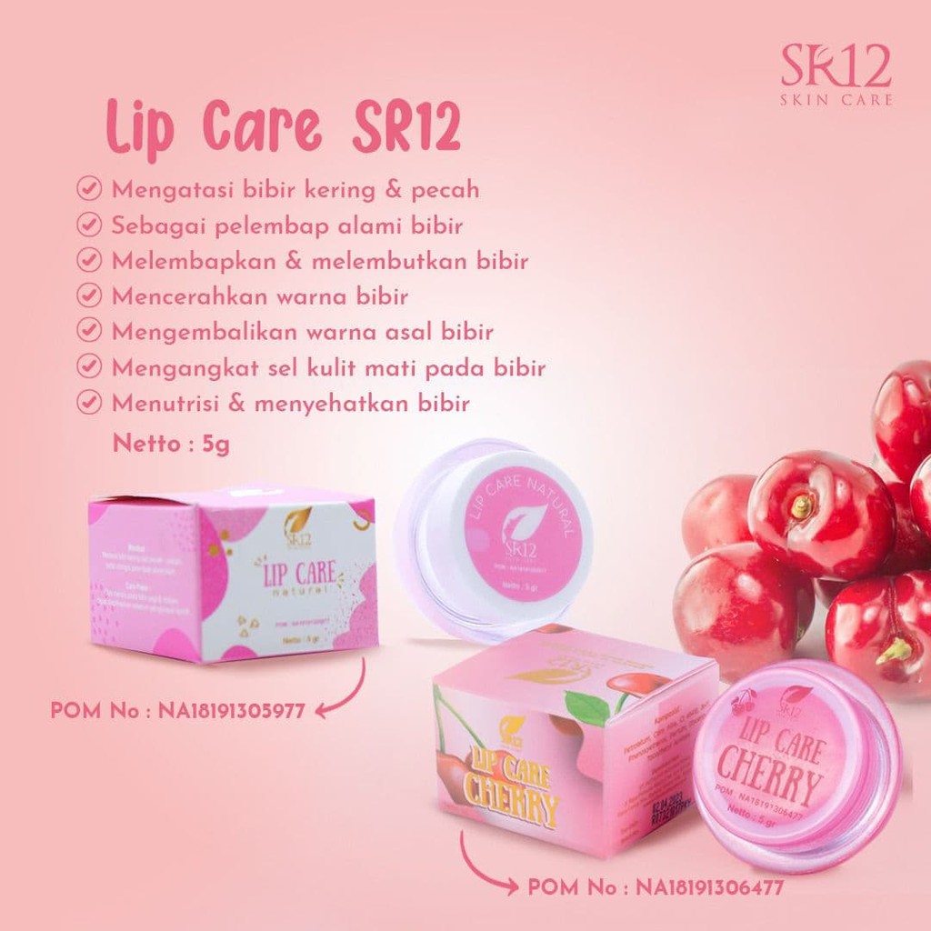 (Hàng Mới Về) Son Dưỡng Môi Sr12 10g Màu Hồng Tự Nhiên