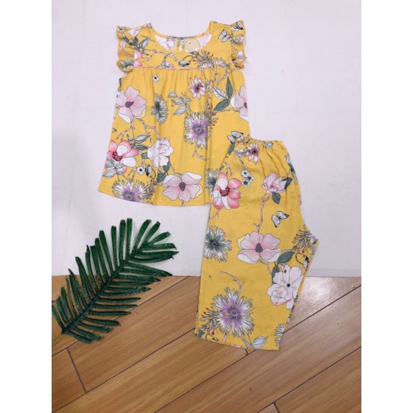 Bộ tole lanh nữ quần lửng đủ size (40-72kg)