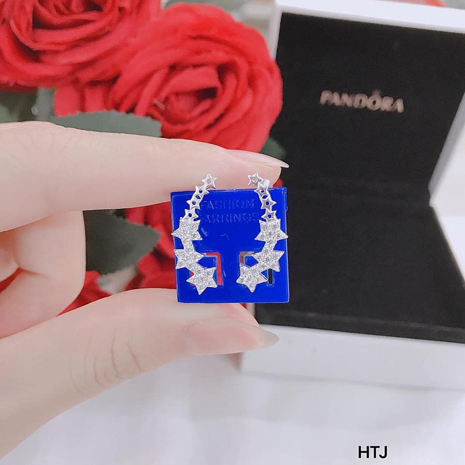 BÔNG TAI NGÔI SAO MAY MẮN BẠC TA