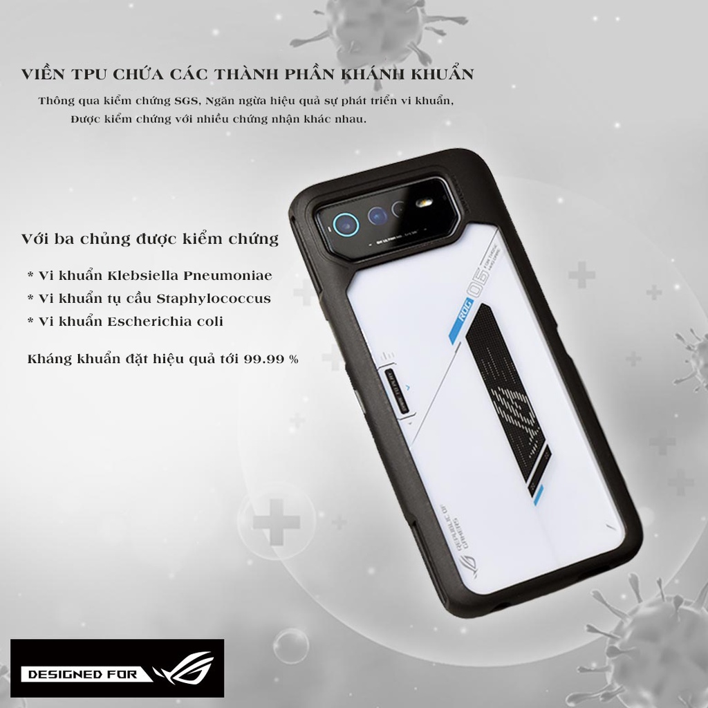 Ốp Lưng Điện Thoại Devilcase Lite Plus Khánh Khuẩn dành cho ASUS - ROG Phone 6/ 6 Pro - Hàng cao cấp Chính hãng