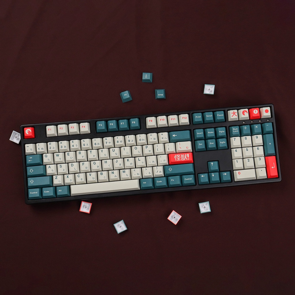 GMK kaiju keycaps cherry profile Dye-Sublimation PBT keycap 129keys