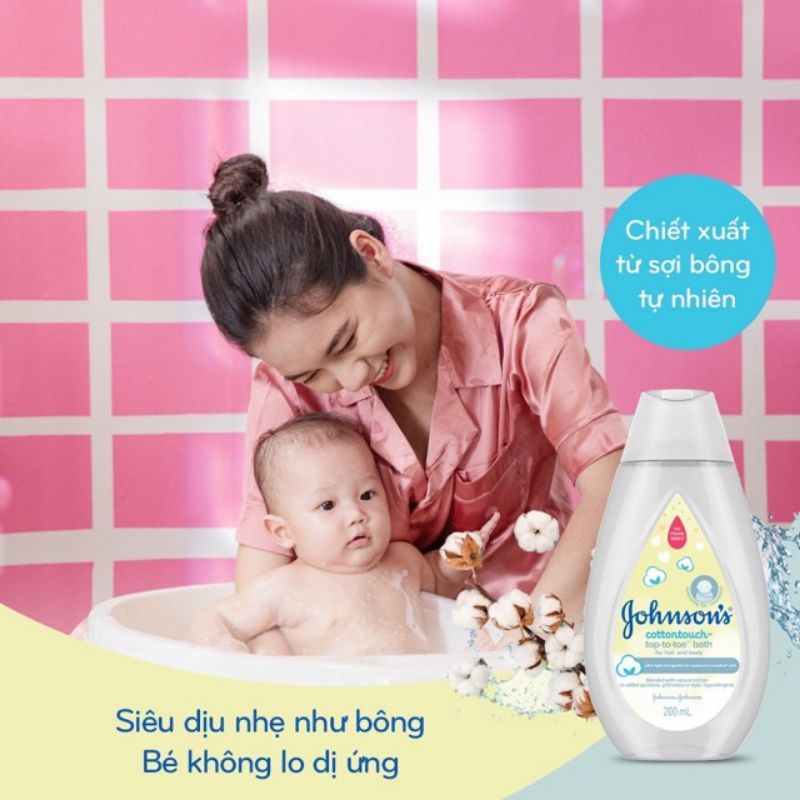 Sữa tắm gội Johnson's Baby 100ml