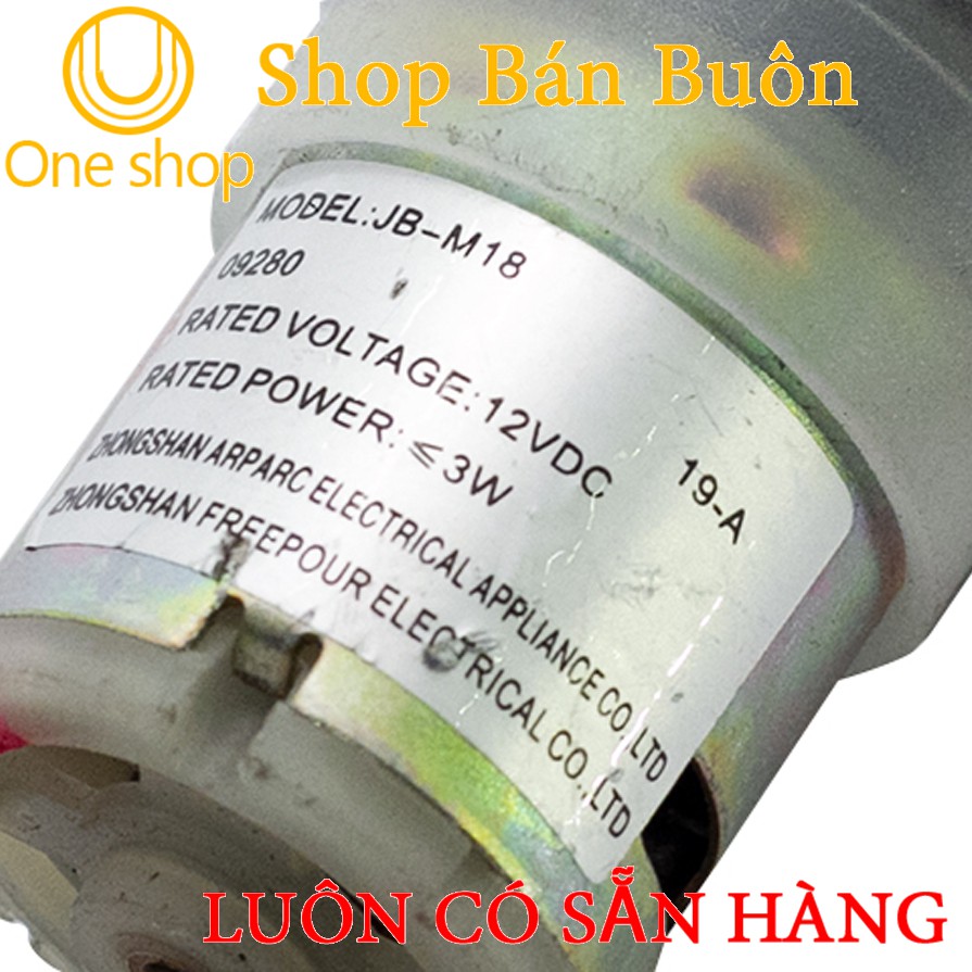 Máy Bơm Mini 12VDC Trắng Siêu Khỏe