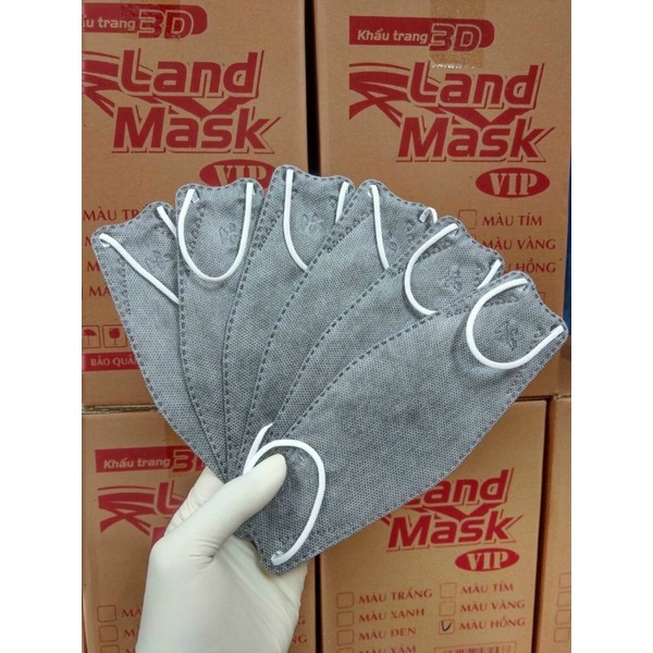 Khẩu Trang 3D Land Mask ( 1 Túi 6 Chiếc) Hàng CTy Chính Hãng Wide Land Loại 4D KF94