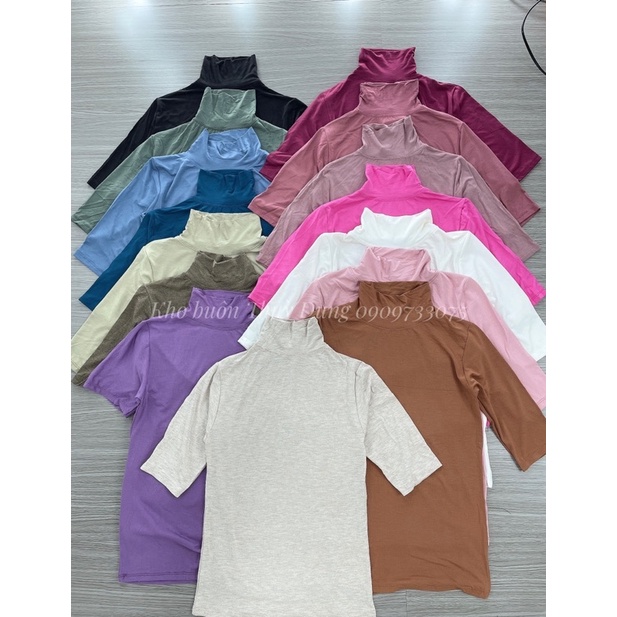 áo cổ lọ tay lỡ ôm body