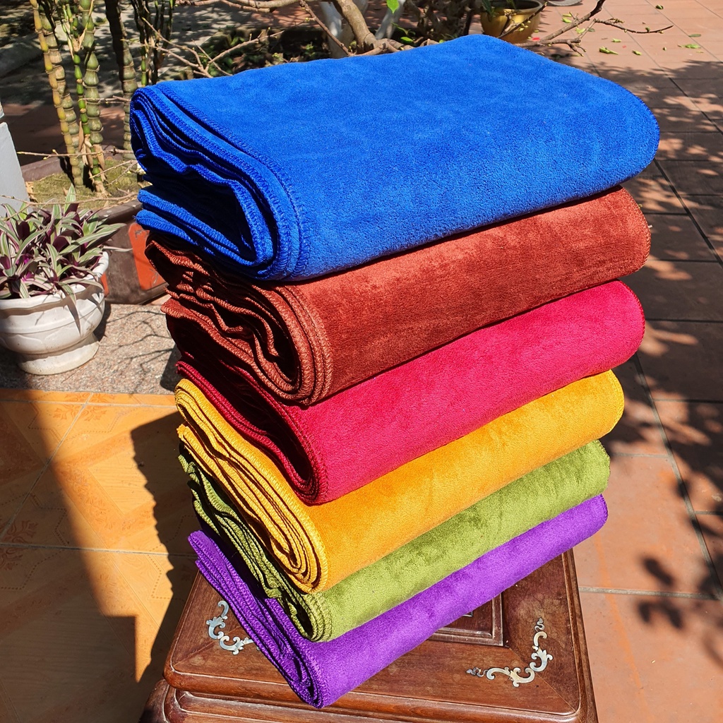 Khăn Microfiber đa năng gội đầu, lau tóc - 35x75cm (100g) #khanlautoc #khanspa