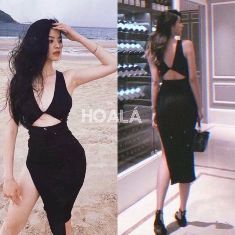 Đầm Thun Xoắn Lưng Mặc 2 Kiểu Nữ Tính D182