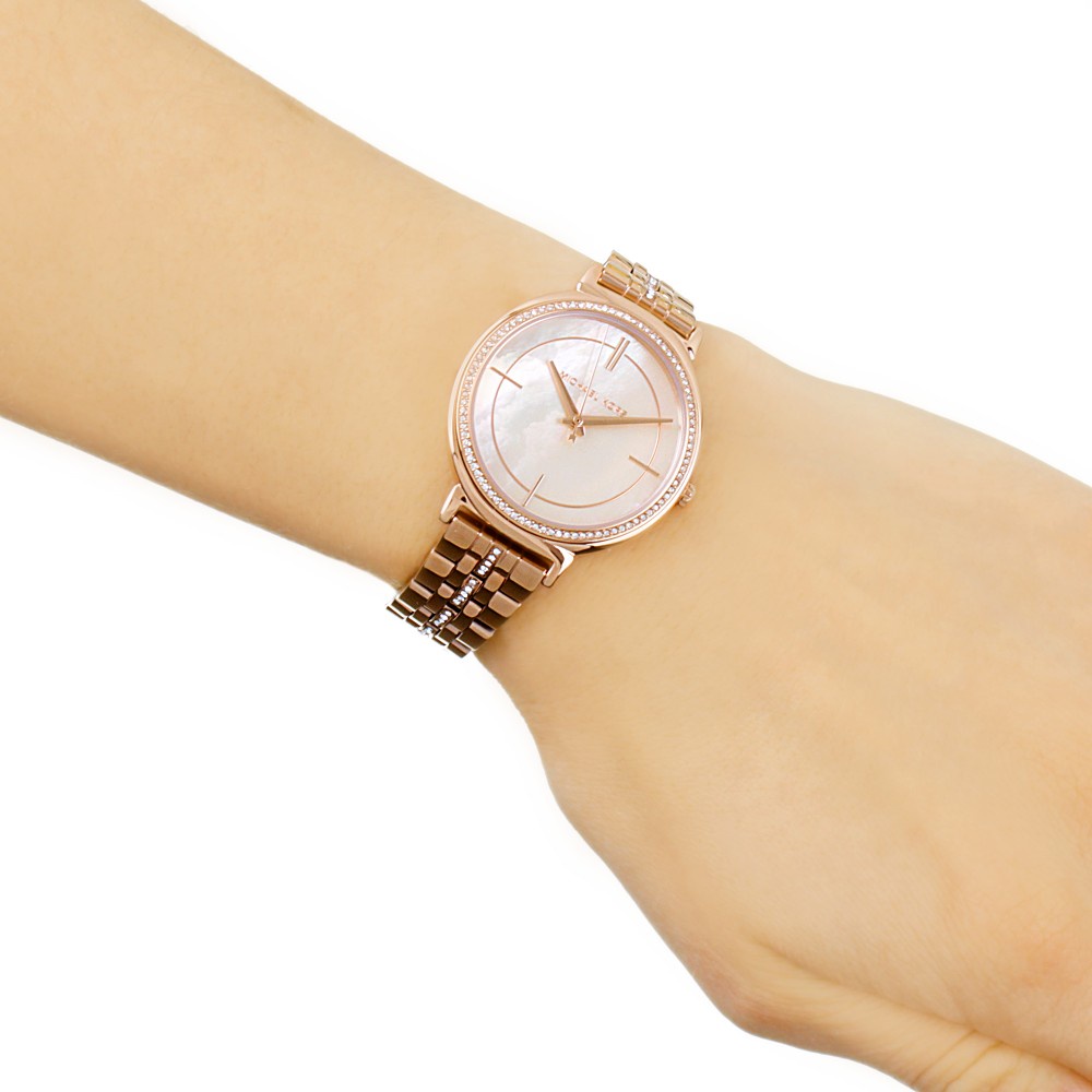 Đồng hồ nữ Michael Kors MK3643 Cinthia Watch 33mm, Authentic, Full box, Luxury diamond watch