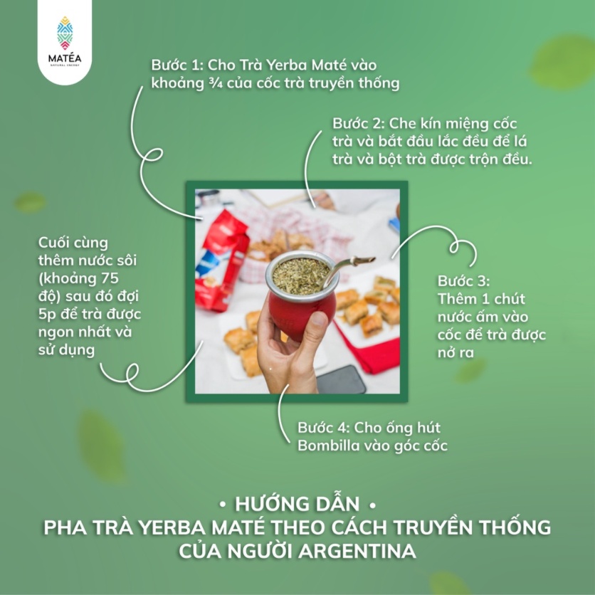 COMBOx3 TIỆN LỢI Hộp trà túi lọc Yerba Maté - Vị truyền thông ít bụi dễ thưởng thức hơn, thanh mát, năng lượng