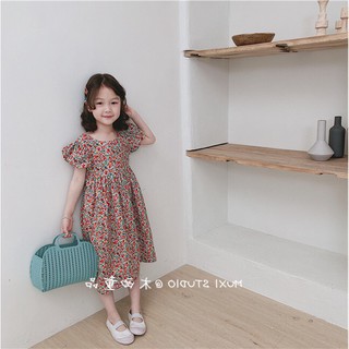 Váy hoa nhí hở lưng