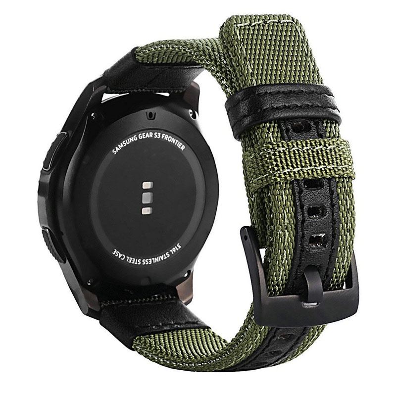 Dây Đeo Vải Nylon Tháo Lắp Nhanh Thay Thế Cho Đồng Hồ Samsung Galaxy Watch 42mm 46mm 20mm 22mm