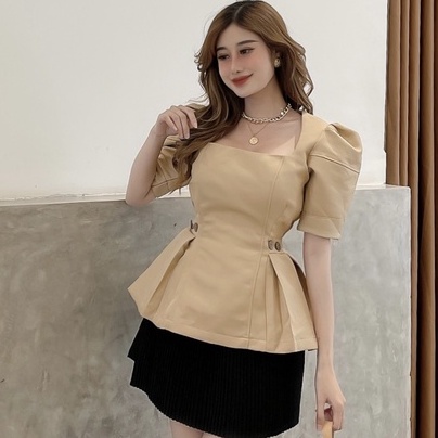 [BBSTORE'S] Áo Cổ Vuông Tay Dài  -TKK375