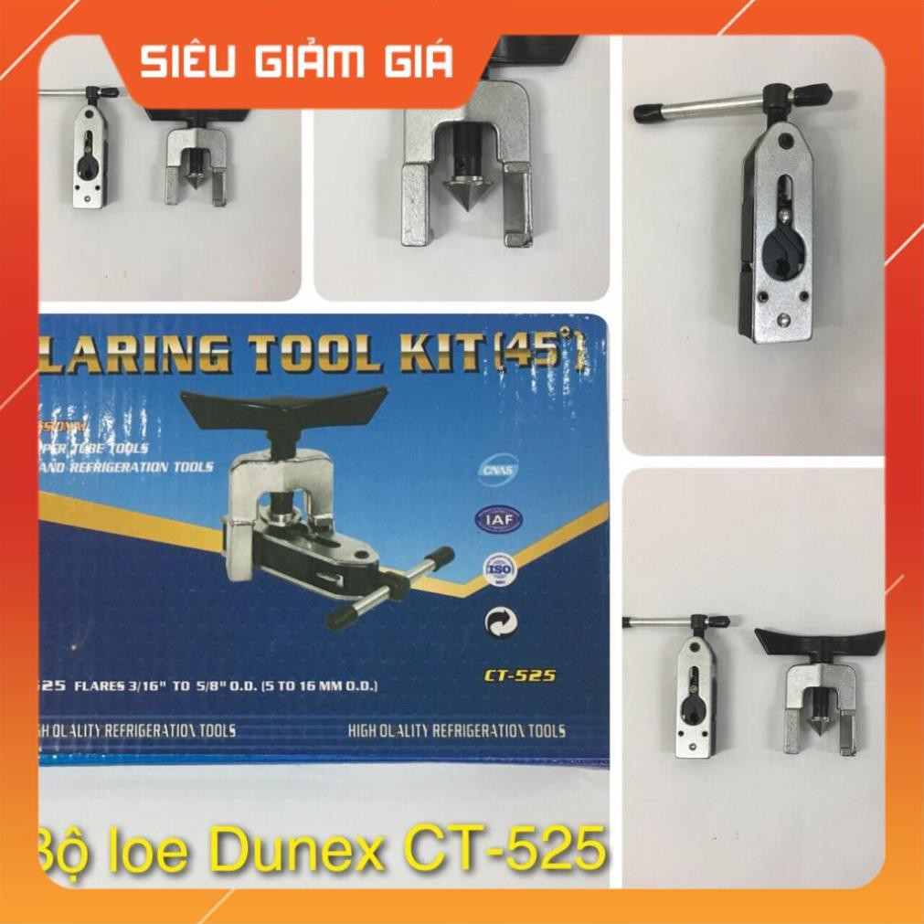 BỘ LOE ỒNG DUNNEX CT - 525 (kẹp tay điều chỉnh từ 6.35 tới 15.88)