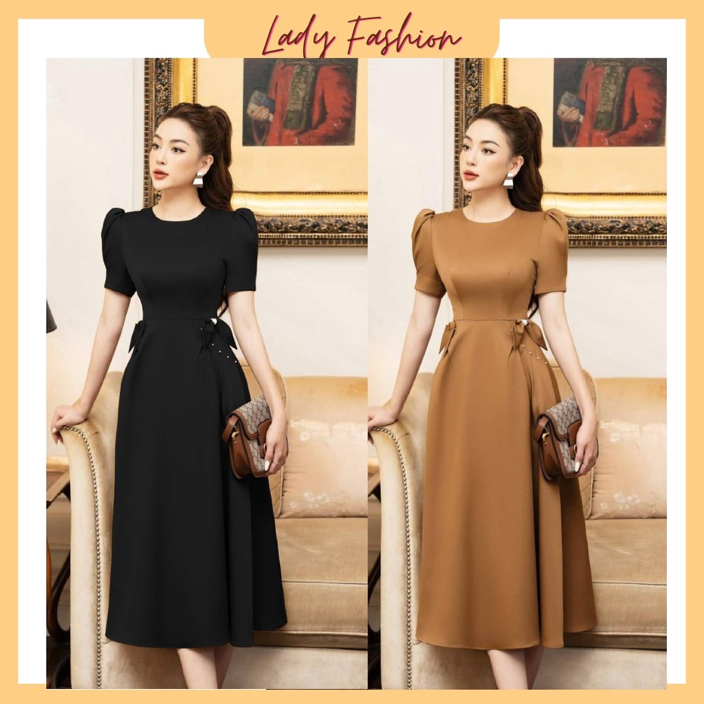 Đầm xòe thiết kế tiểu thư sang chảnh MS D029 - Ladyfasion