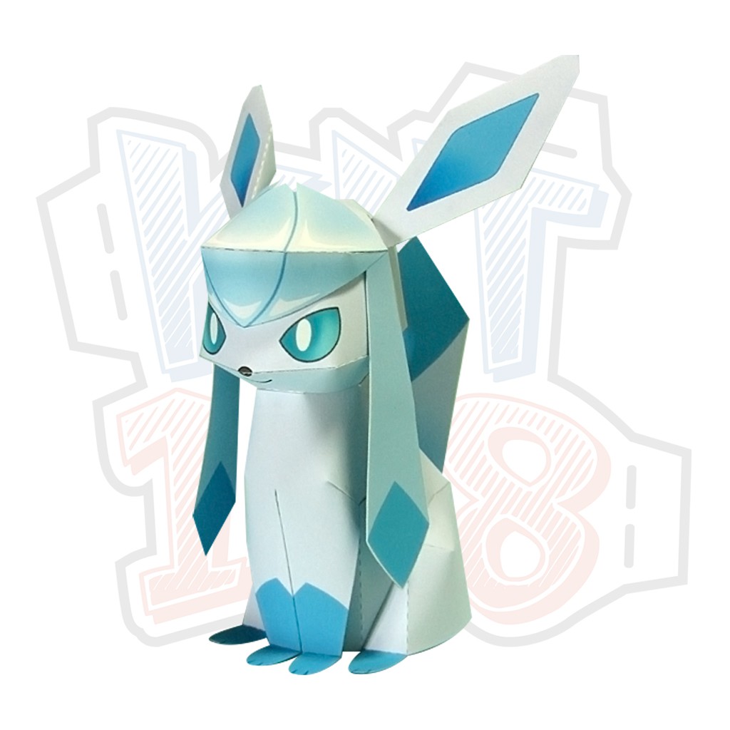 Mô hình giấy Anime Pokemon Glaceon