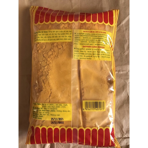 Bột điều màu/ bột nghệ Hậu Sanh 500g