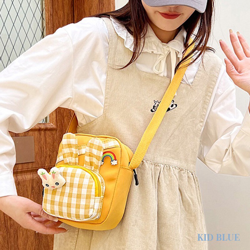 Túi Đeo Vai Hình Vuông Cỡ Nhỏ Bằng Nylon Phong Cách Nhật Bản Hàn Quốc Mới