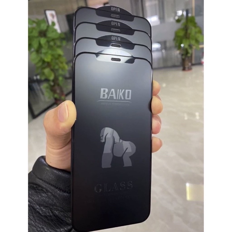 Kính Cường Lực iPhone KINGKONG BAIKO Full Màn Hình / Siêu Xịn / Chống Bụi Màn Loa Cho Các Dòng iP7-13Promax
