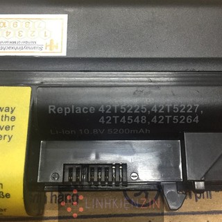 Pin Laptop Lenovo Thinkpad T61 R61 T400 6 Cell 57Wh bảo hành 12 tháng