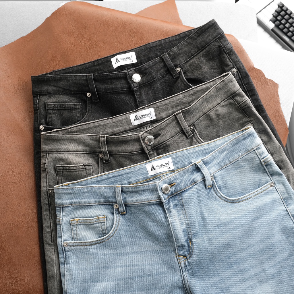 Quần Jean Dài Cao Cấp Phong Cách Bụi Bặm - Thương Hiệu TB KINGKONG SPORT WEAR