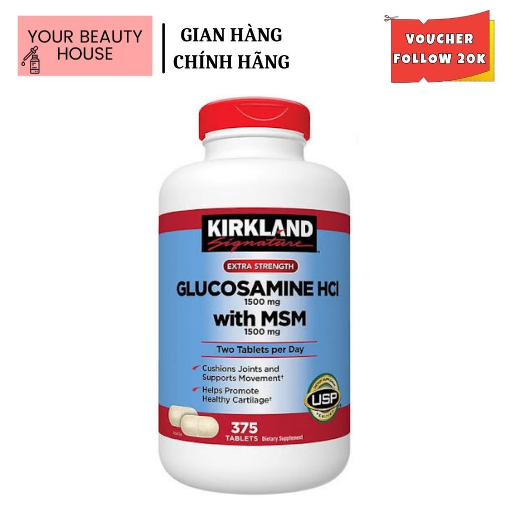 [Kirkland] Giúp Phục Hồi Và Tái Tạo Sụn Khớp Glucosamine