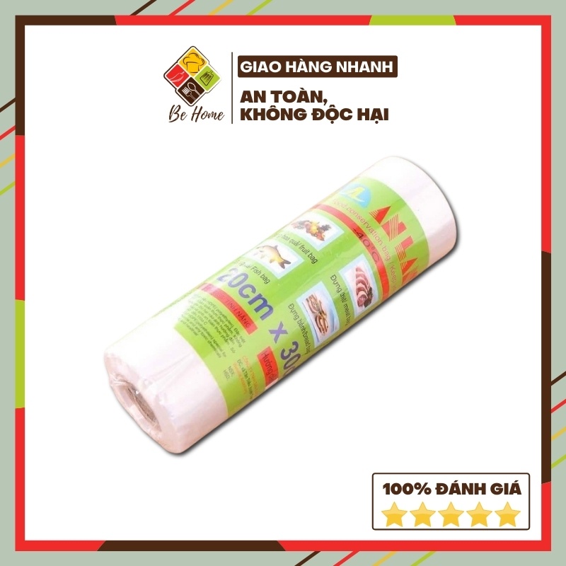 Combo 5 Cuộn túi đựng thực phẩm An Lành BEHOME Cuộn bọc thực phẩm An Lành Màng bọc thực phẩm An Toàn Chất Lượng Cao