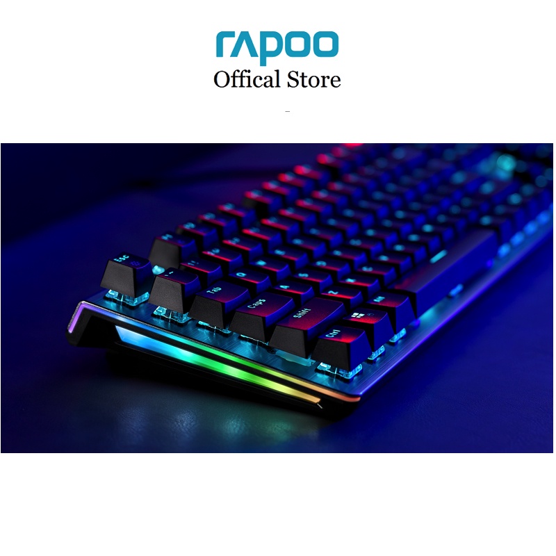 Bàn phím Quang học gaming Rapoo V530 SIDE-RGB bề mặt hợp kim nhôm sang trọng