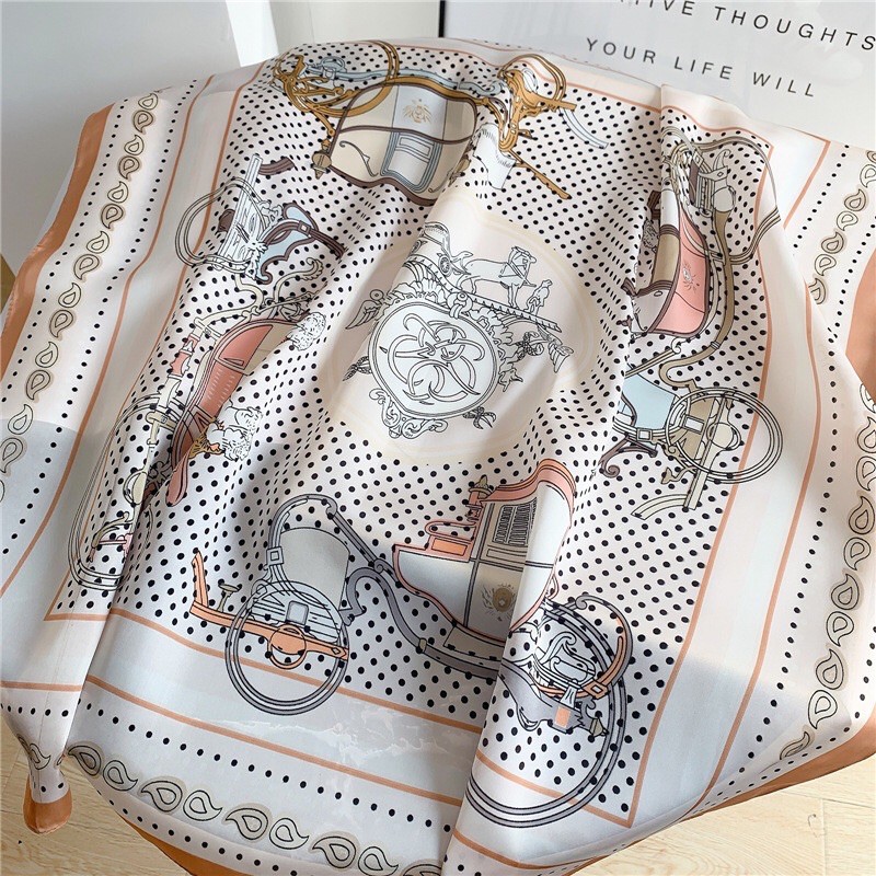 KHĂN LỤA VUÔNG QUẤN ÁO SIZE 70x70cm - Maben