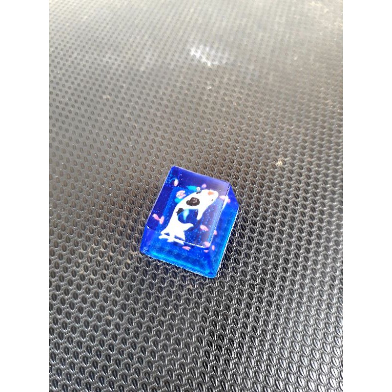 Keycap resin cá koi hiệu ứng cánh hoa anh đào.