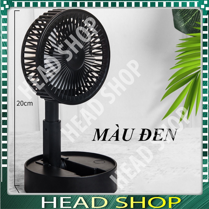 Quạt sạc tích điện mini 7 cánh, PIN TRẦU, có thể gấp gọn mã A9 mini cầm tay để bàn siêu mát HEADSHOP