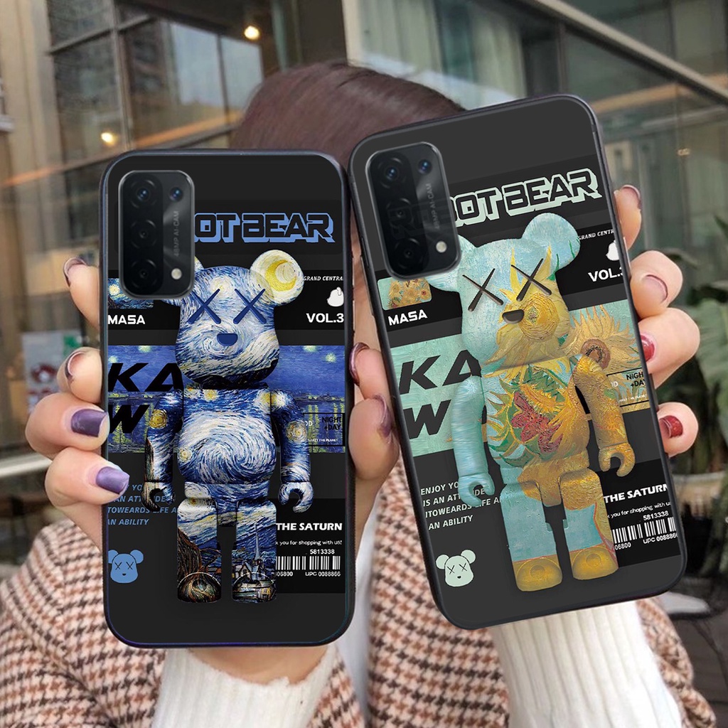 [SALE] ỐP LƯNG BEARBRICK CHO OPPO A54-OPPO A74-OPPO A94 IN HÌNH GIÁ RẺ