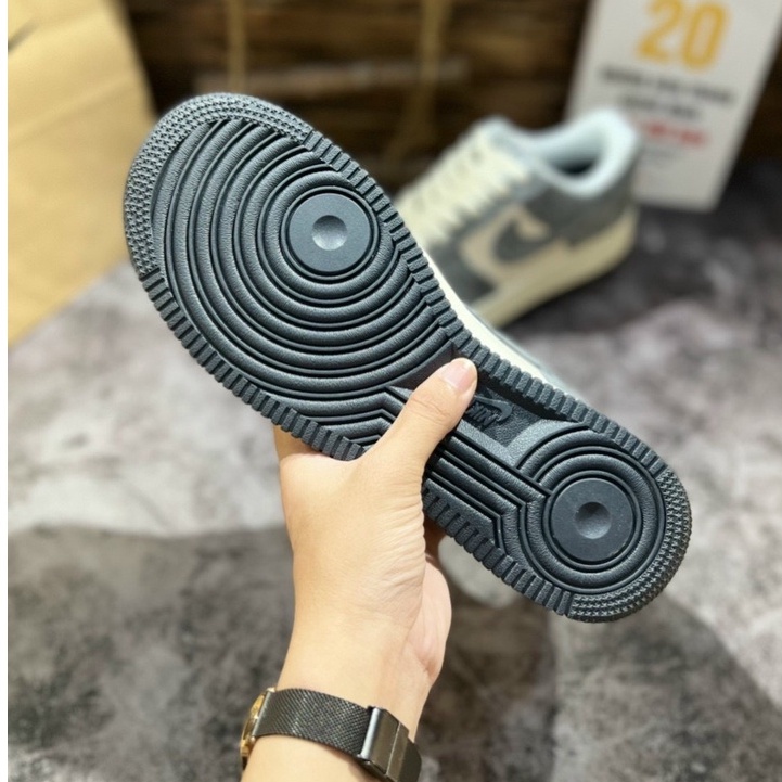 Giày Sneaker Af1 Grey Cream/Af1 Xám Da Lộn