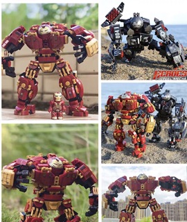 Có sẵn 🔥 Lắp Ráp LY76015 Người Sắt Hulkbuster 🔥🔥