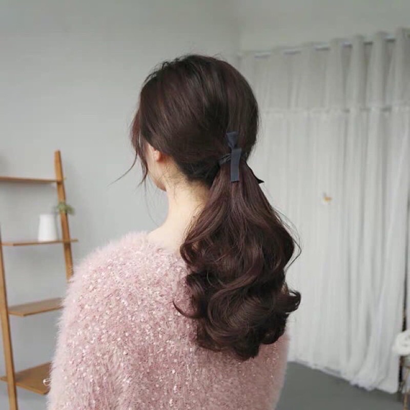 TÓC CỘT NGẮN XOĂN ĐUÔI MẪU MỚI c25c  ❇️freeship xstra ❇️