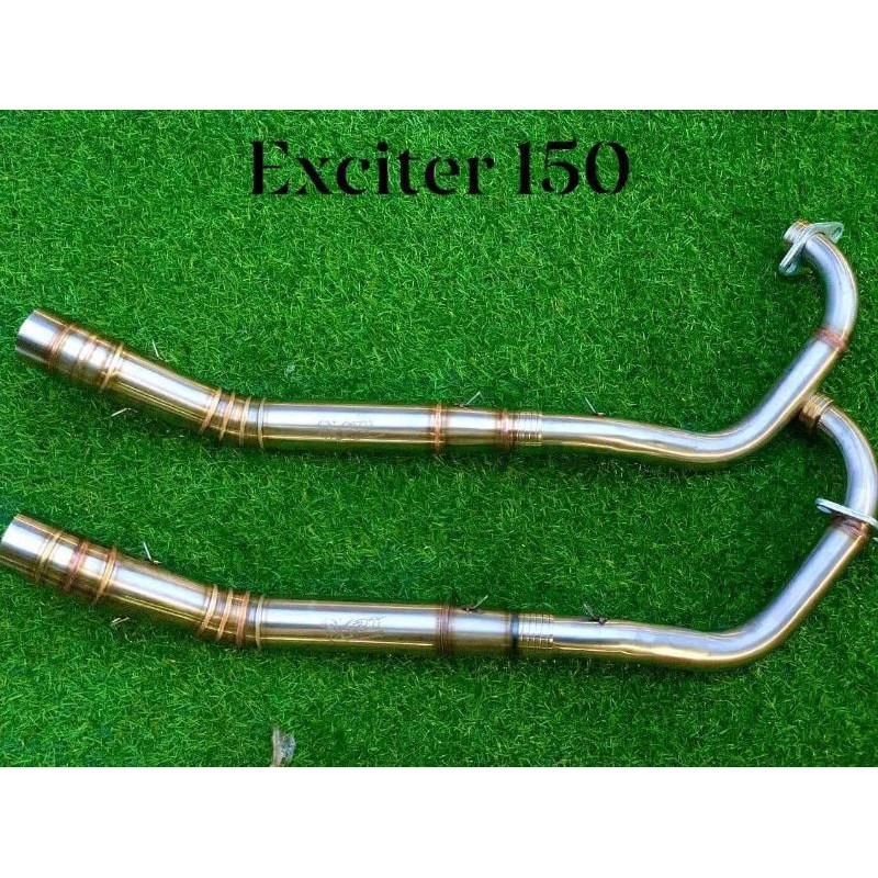 Cổ pô 2 khúc TRX Inox 304 size 32 - 51 cho các dòng xe Winner, Sonic, Exciter, Raider, Satria