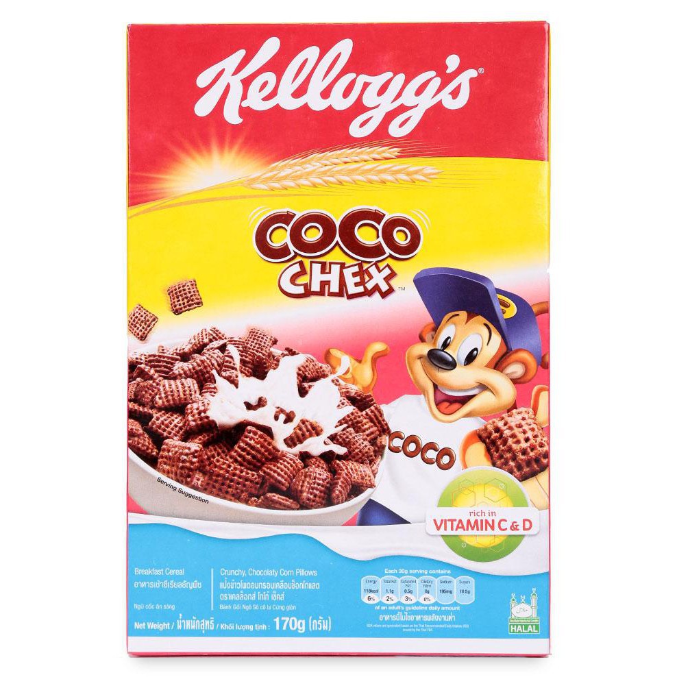 NGŨ CỐC ĂN SÁNG KELLOGG'S COCO CHEX 170G | BigBuy360 - bigbuy360.vn