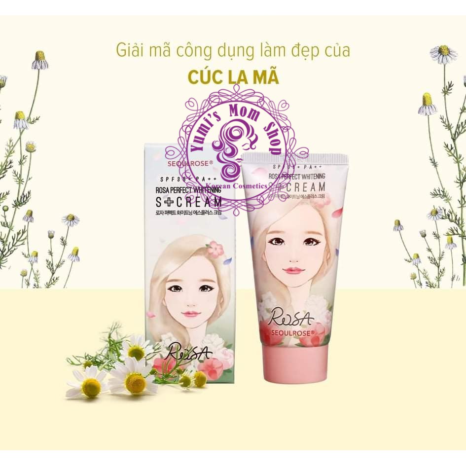 Kem dưỡng trắng da SEOULROSE Rosa Perfect Whitening S Cream