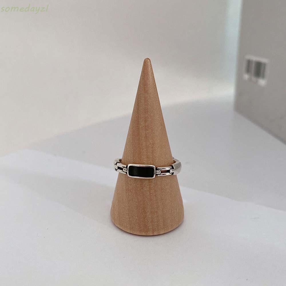 Nhẫn kim loại mạ bạc phong cách Hàn Quốc cổ điển dành cho nữ