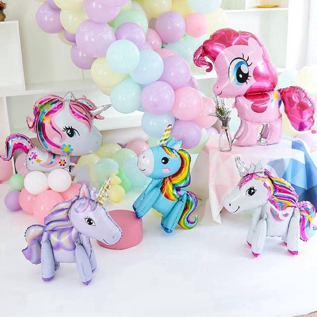 Bong bóng hình kỳ lân 3D dùng để trang trí buổi tiệc