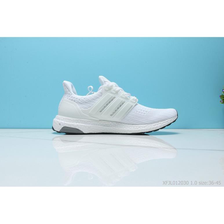 10.10 【With shoe box】Giày Adidas Ultra Boost Full White uy tín 2020 . . . : ⚡ new Ll . . . hot ^ '