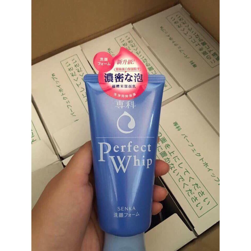 Sữa rửa mặt Shiseido Perfect Whip Senka 120g Chính hãng