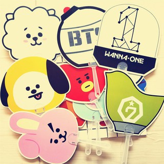 Quạt BTS quạt BT21 quạt wanna one quạt got7