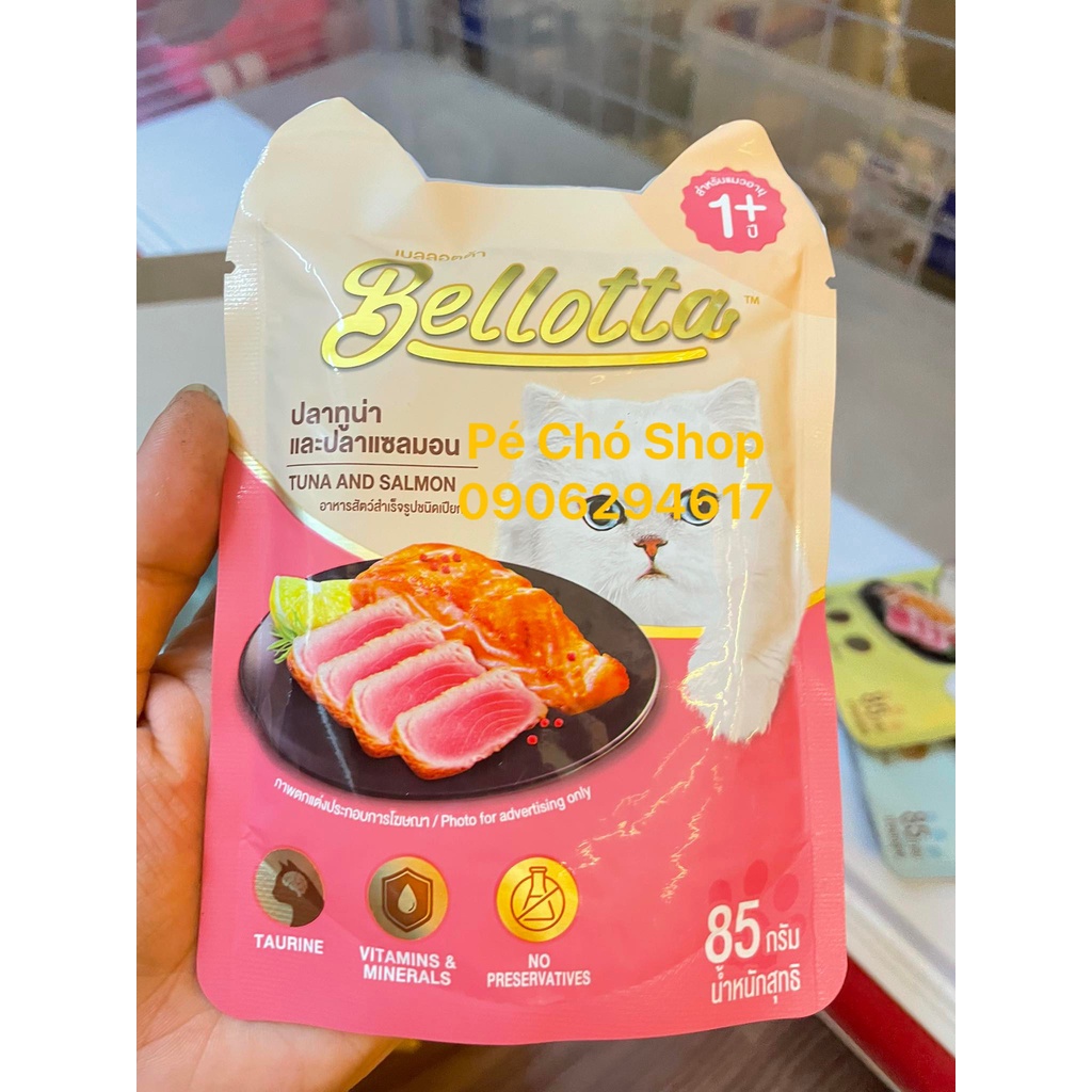 Pate gói cho mèo Bellotta bịch 85 gr MUA 3 TẶNG 1