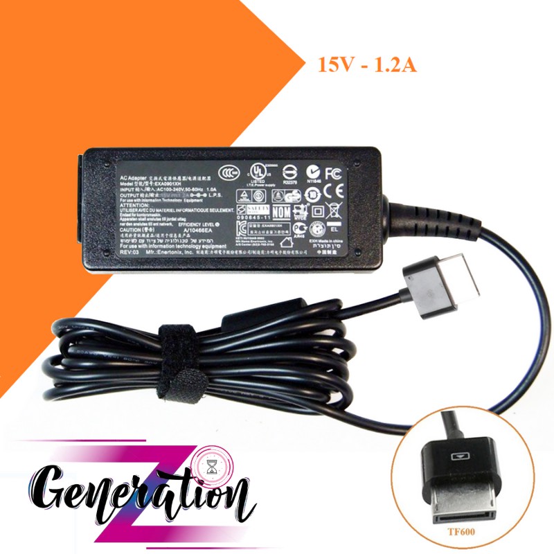 BỘ SẠC LAPTOP ASUS 15V - 1.2A - ADAPTER ASUS 15V - 1.2A