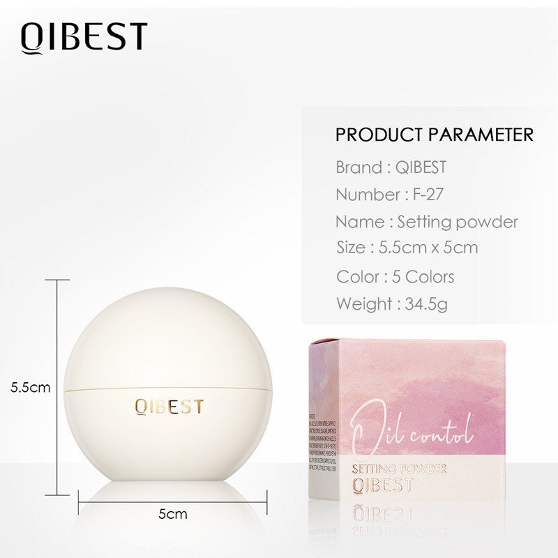 Phấn Phủ QIBEST Dịu Nhẹ Chống Thấm Nước Lâu Trôi 5 Màu 34.5g | BigBuy360 - bigbuy360.vn